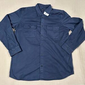 GAP Men's Navy Blue Shirt